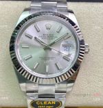 NEW Clean Factory Rolex Datejust 41 Swiss 3235 904L Silver Face Oyster Strap 1-1 best edition Clean Rolex Watch_th.jpg